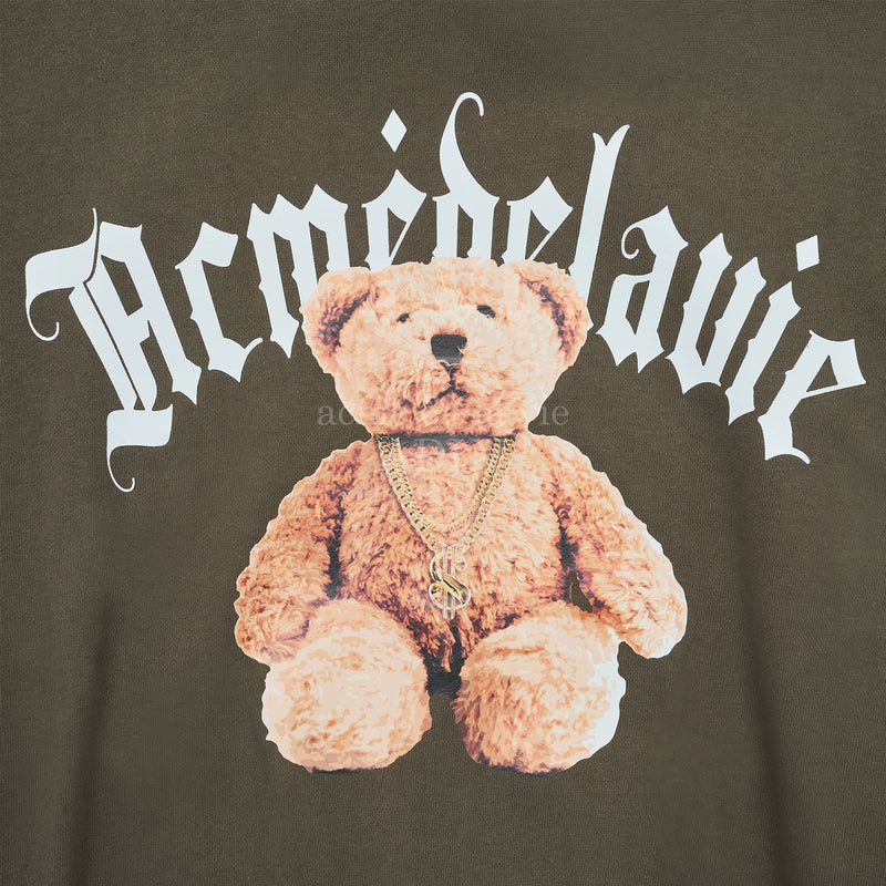 Gold Chain Bear Doll Zip-up Hoodie