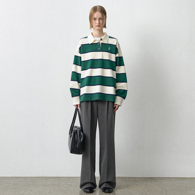 Essential Stripe Tee Green