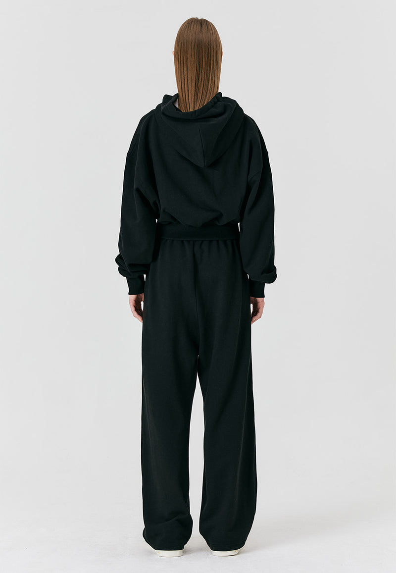 Signature Relax Wide Pants Black