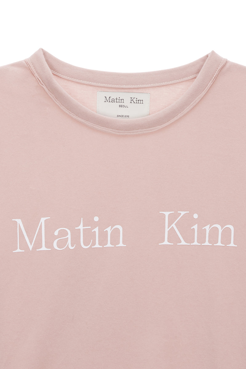 Logo Crop Top in Pink
