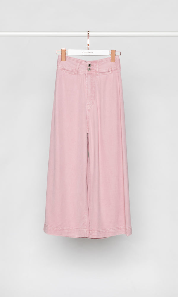 Super Soft Wide Leg Crop Jeans