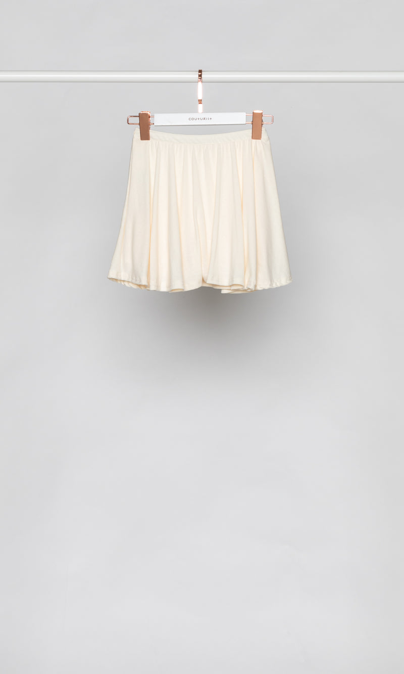 Basic Soft Flare Mini Skirt