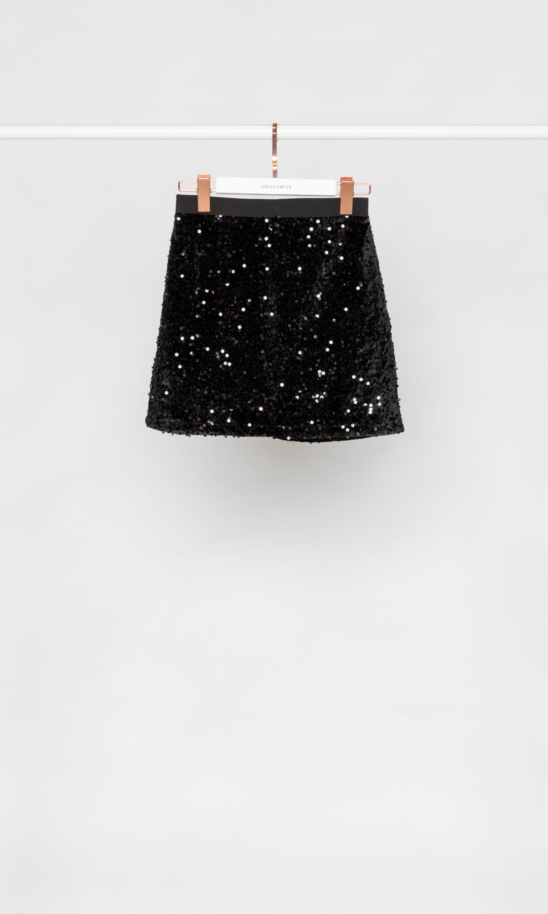 Sparkly Sequins Mini Skirt