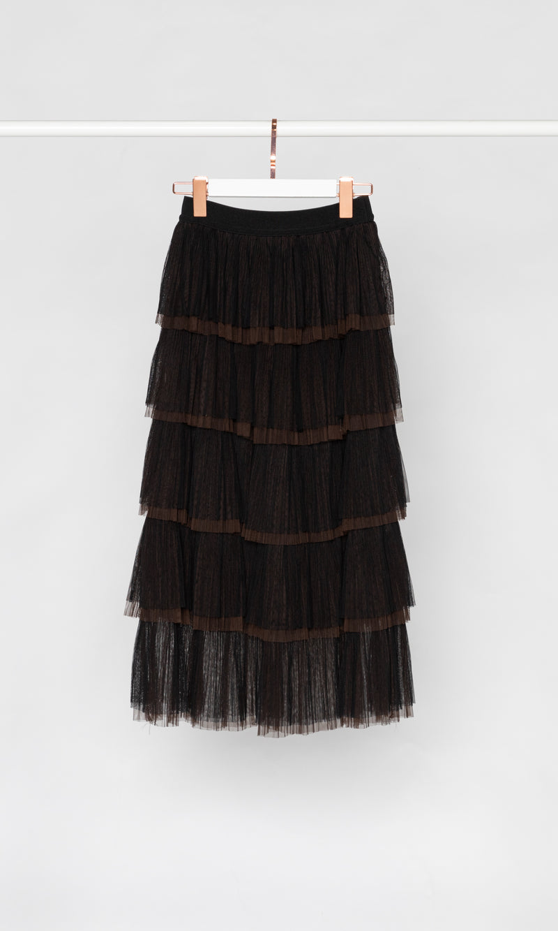 Ruffle Layers Tulle Skirt