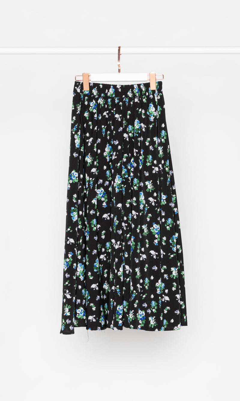 Floral Flare Chiffon Skirt