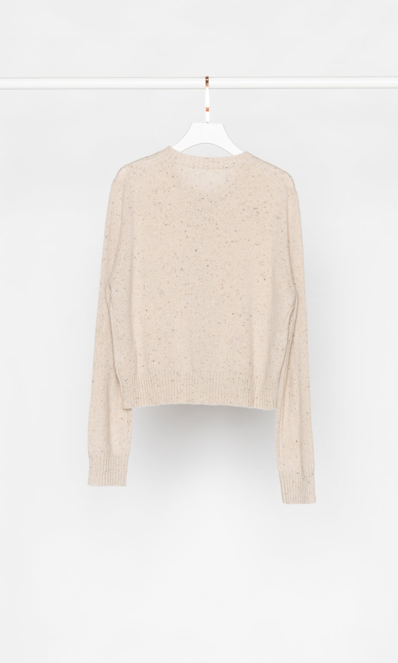 Mixed Color Knit Cardigan