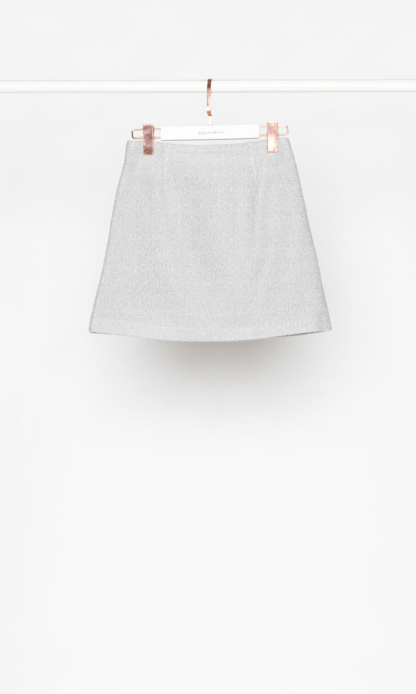 Sparkle Tweed Mini Skirt