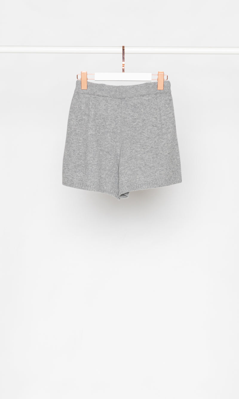Solid Color Knit Shorts