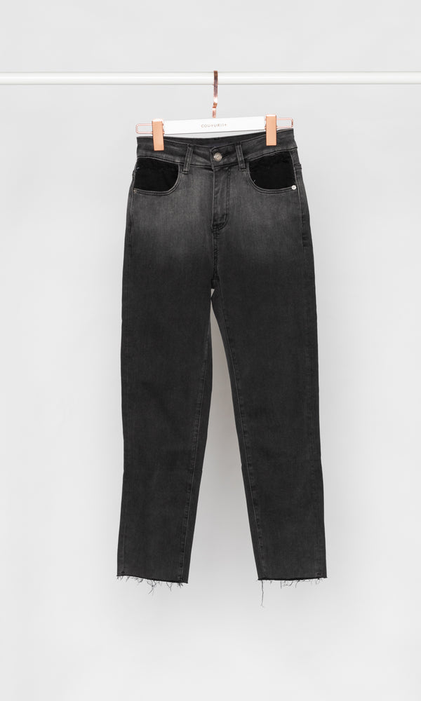Gradient Grey Skinny Jeans
