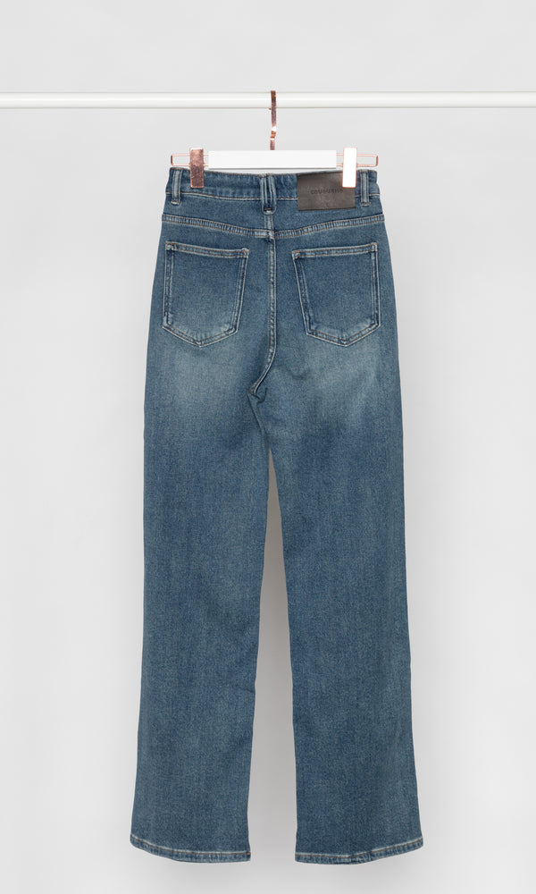 Soft Basic Straight Leg Jeans