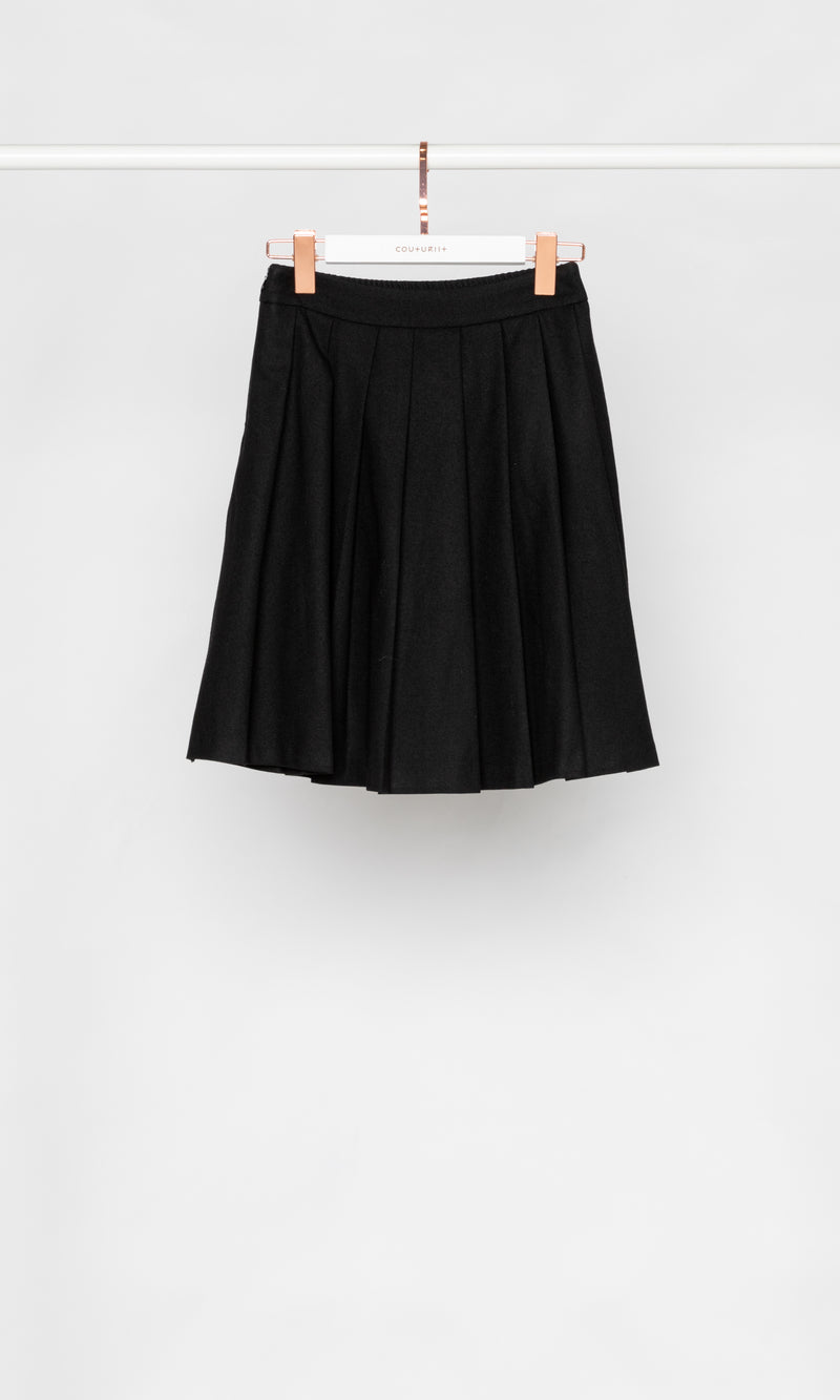 High-waisted Pleated Skirt
