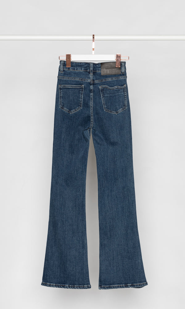 High-waist Slim Flare Jeans