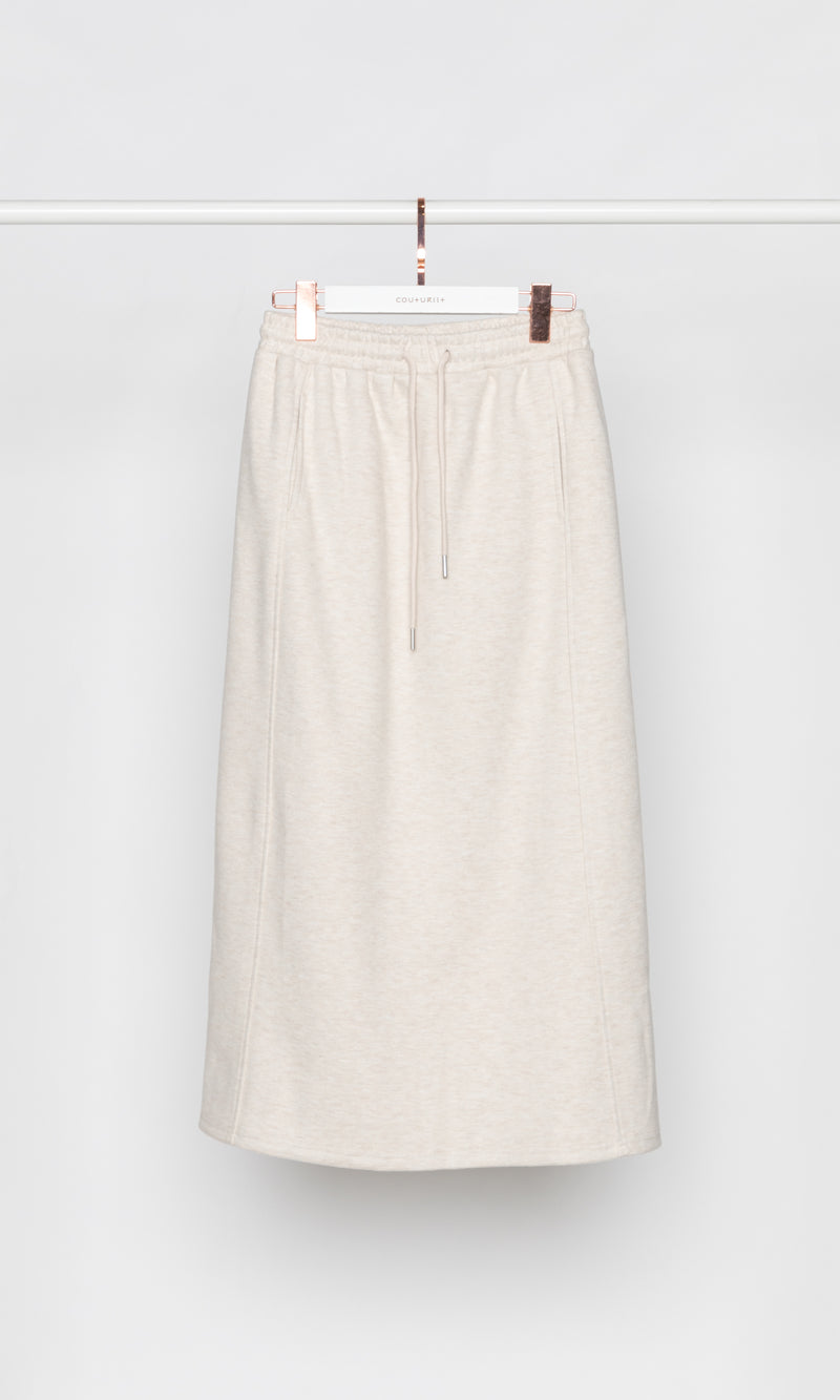Cashmere Blend Fleece Maxi Skirt
