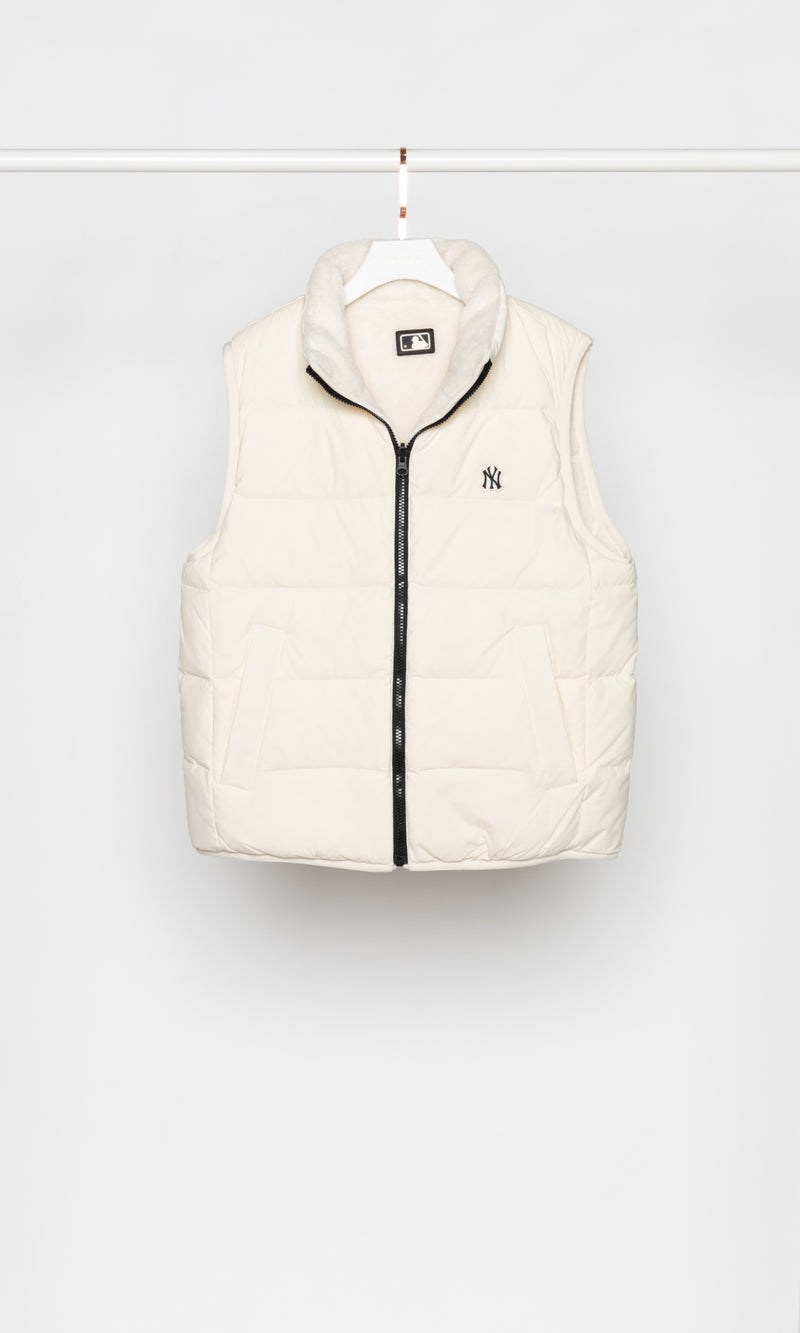 Reversible Front Logo Fleece Vest | MLB | Couturist