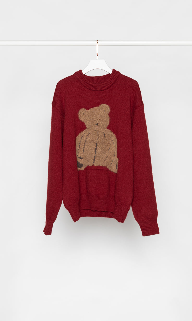 Fuzzy Bear Knit Sweater
