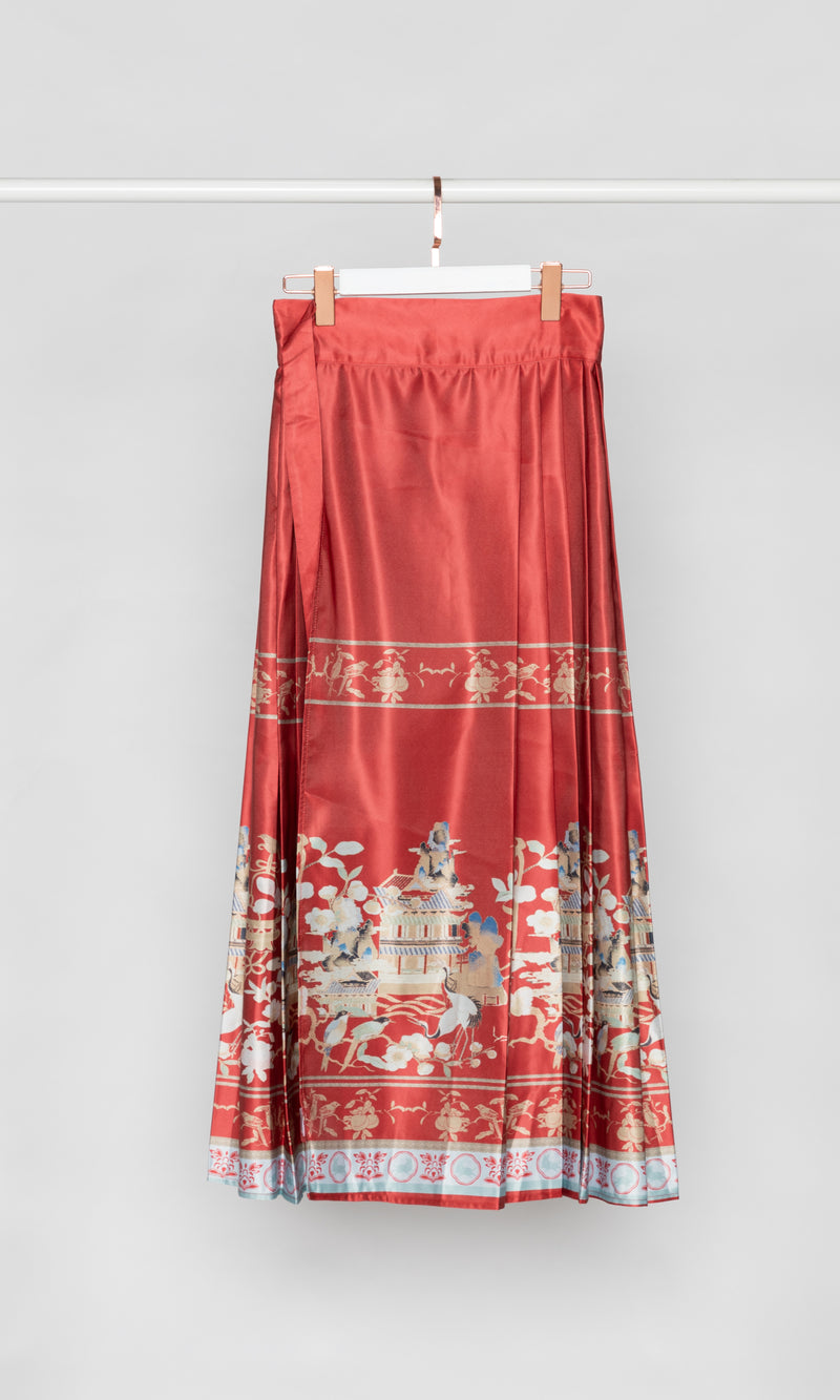 Chinese Mamianqun Style Maxi Skirt