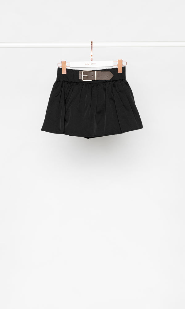 Flare Mini Skirt with Belt