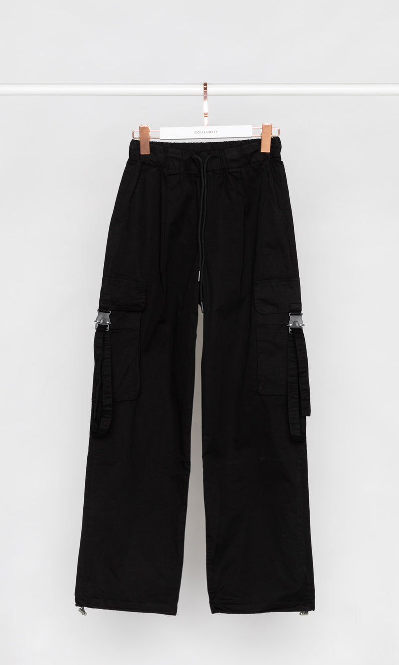 Pocket with Buckle Cargo Pants
