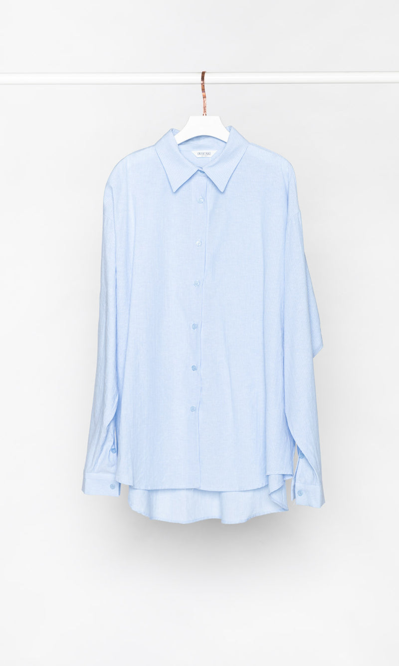 Thin Stripe Oversized Shirt