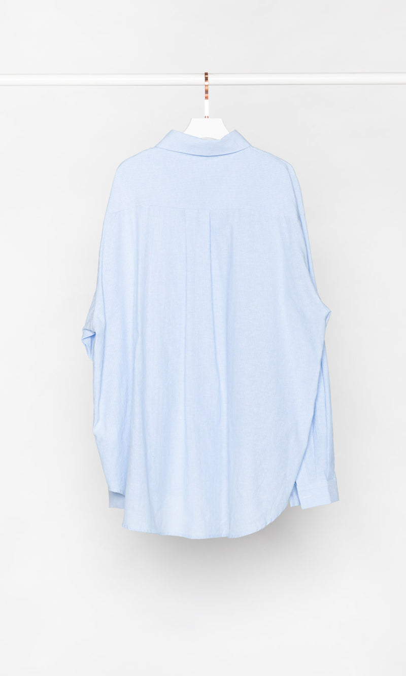 Thin Stripe Oversized Shirt