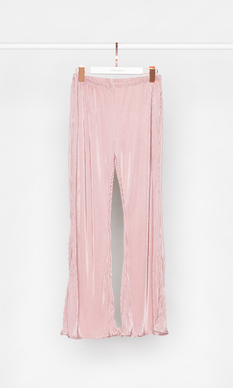 Small Pleated Flare Pants