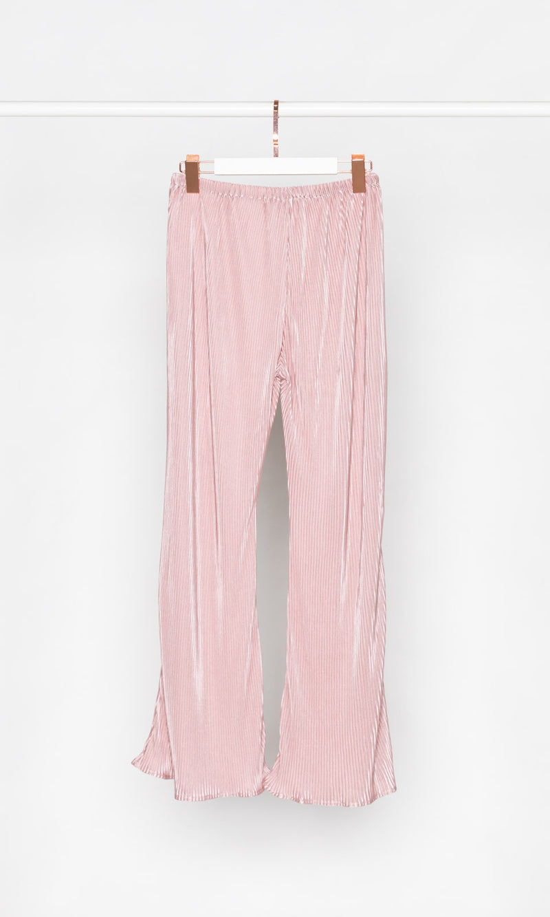 Small Pleated Flare Pants