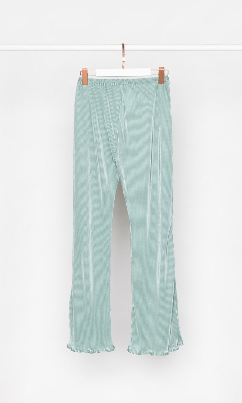 Small Pleated Flare Pants