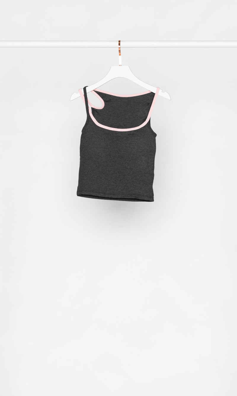 Asymmetrical Shoulder Cut-out Tank