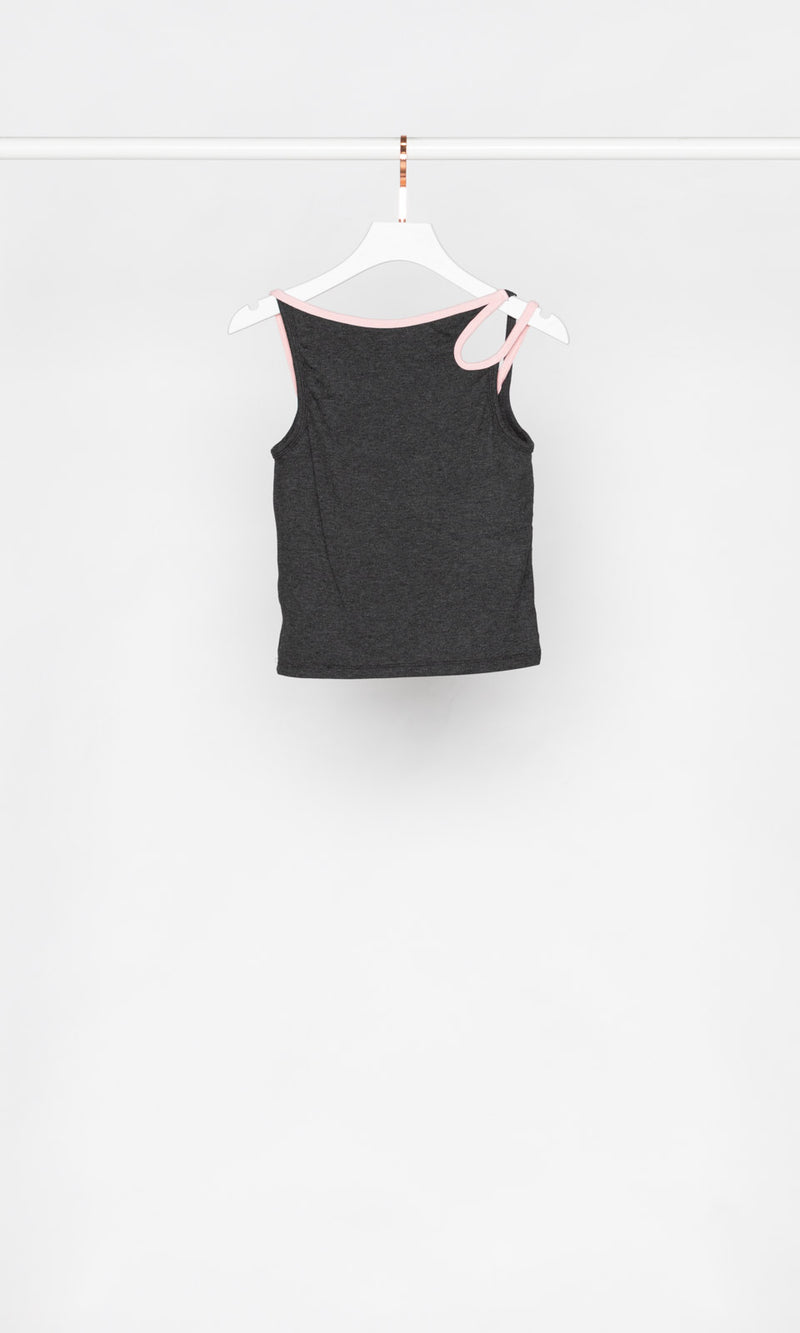 Asymmetrical Shoulder Cut-out Tank