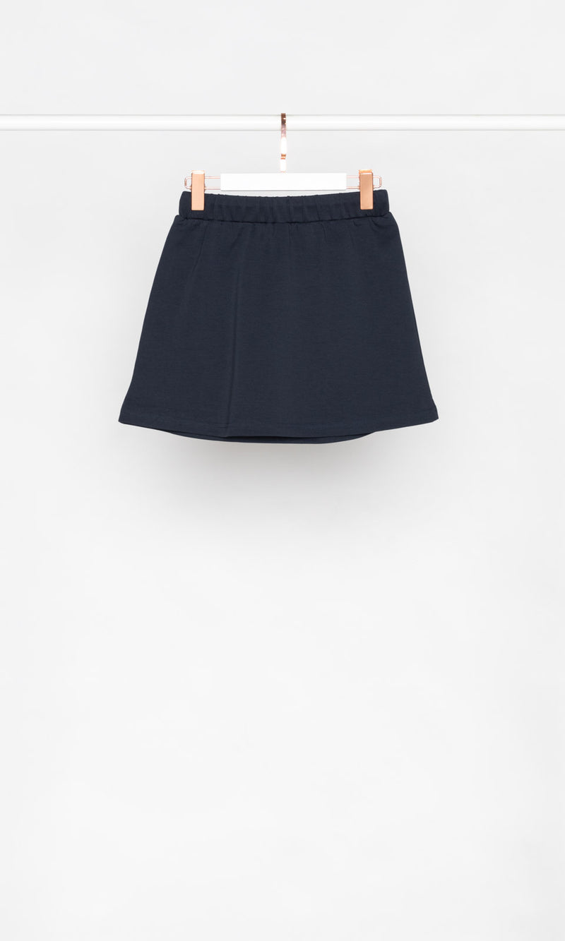 Front Pocket Sweat Mini Skirt