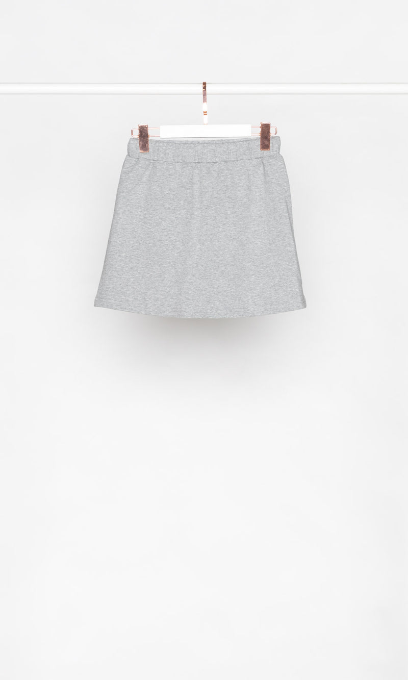 Front Pocket Sweat Mini Skirt