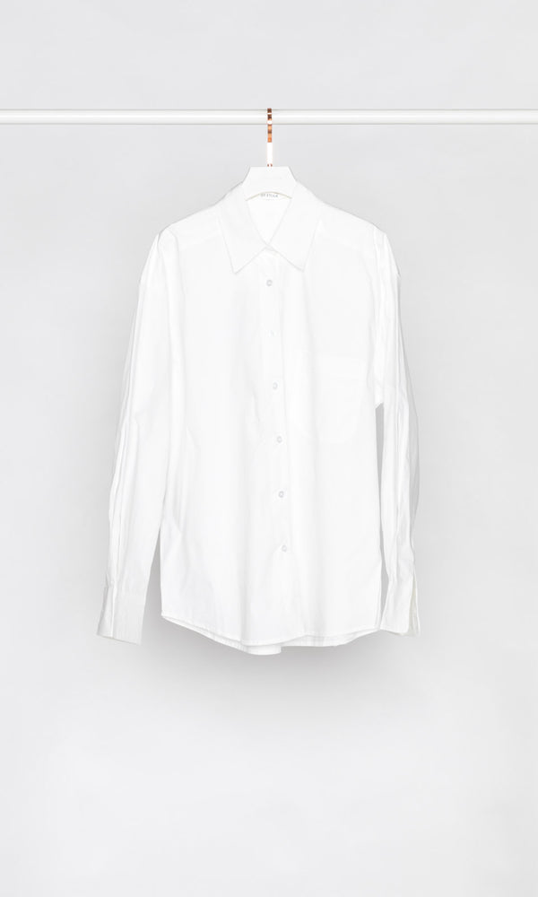 Oversized Basic White Shirt