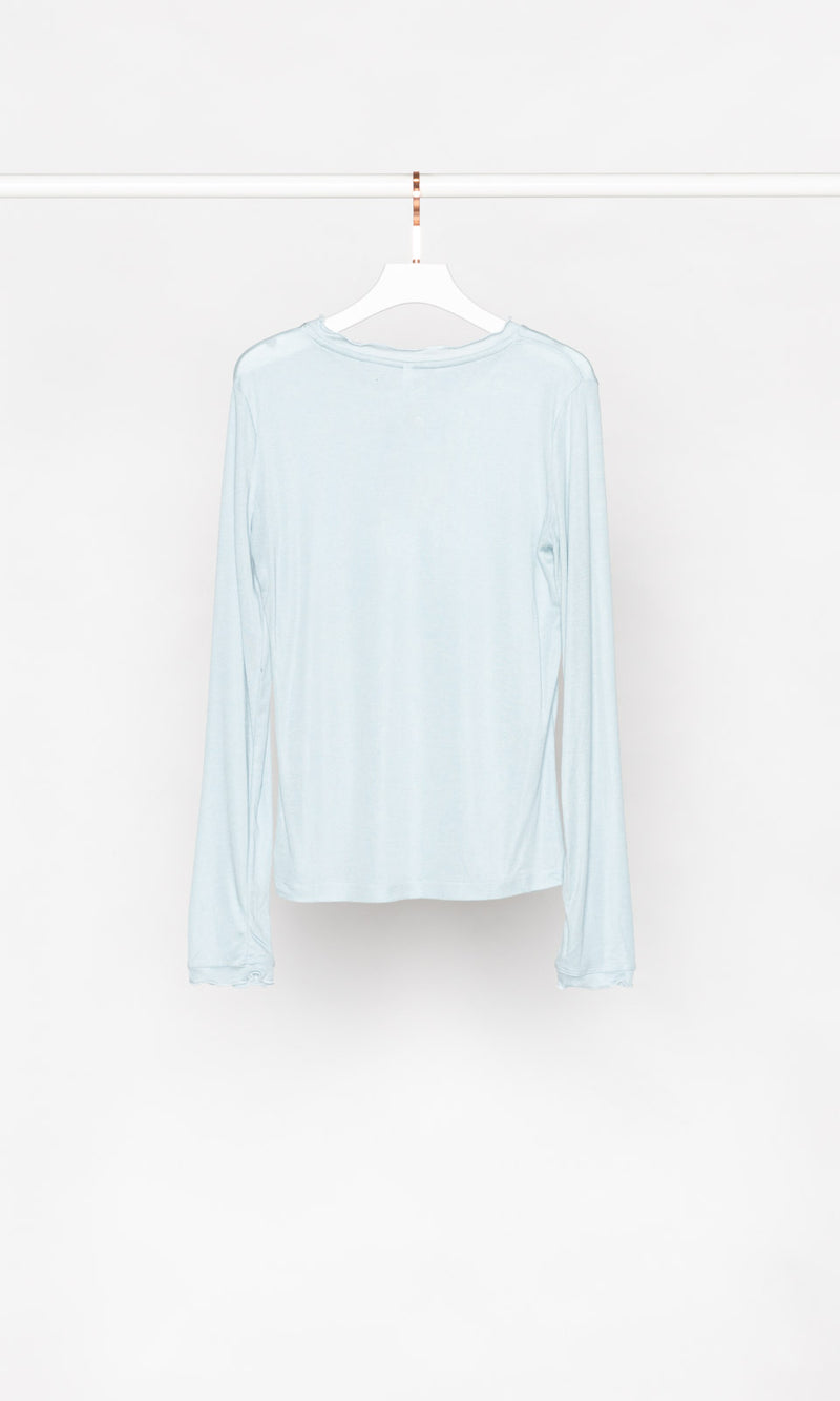 Ruffle Edges Long Sleeves Top