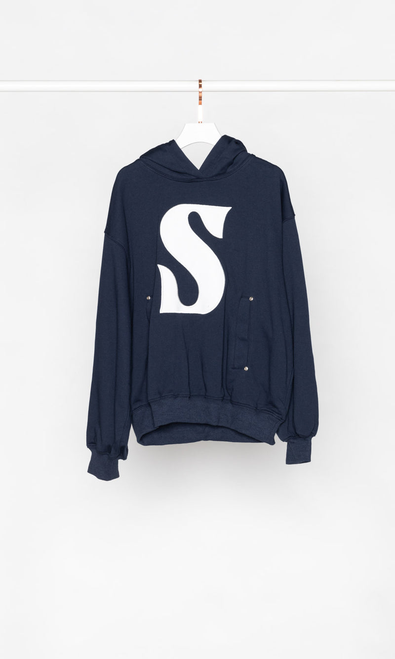 Oversized S Logo Hoodie