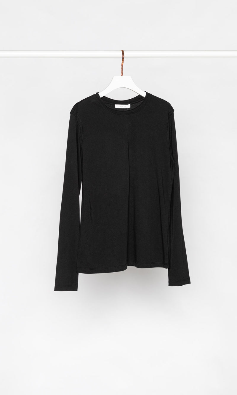 Shoulder Line Long Sleeves T-shirt