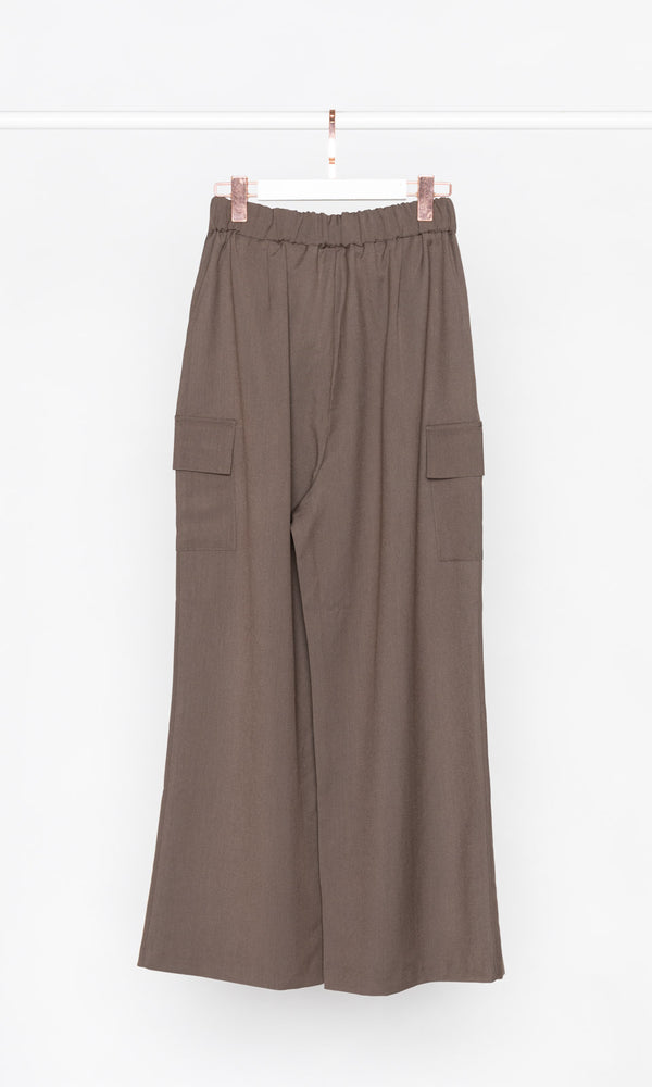 Waist Drawstring Cargo Trousers