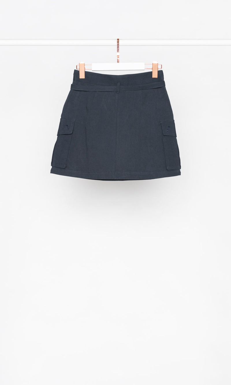 Cotton Cargo Mini Skirt