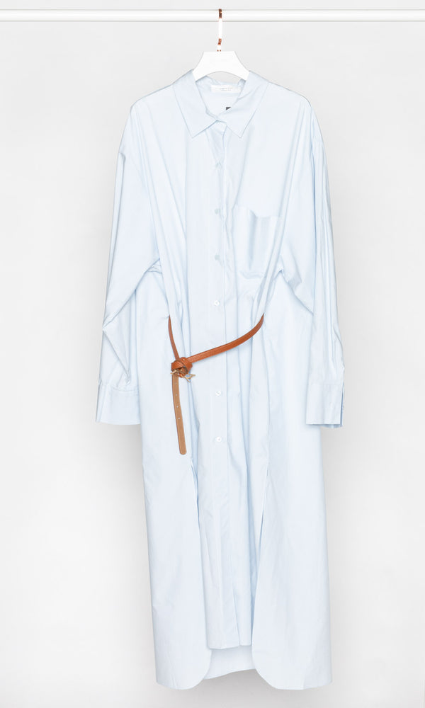 Long Shirt Dress with Belt