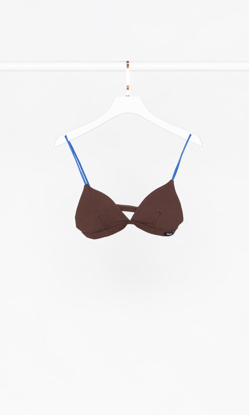 Contrasting Strap Wireless Bralette