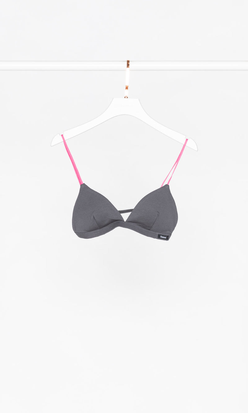 Contrasting Strap Wireless Bralette