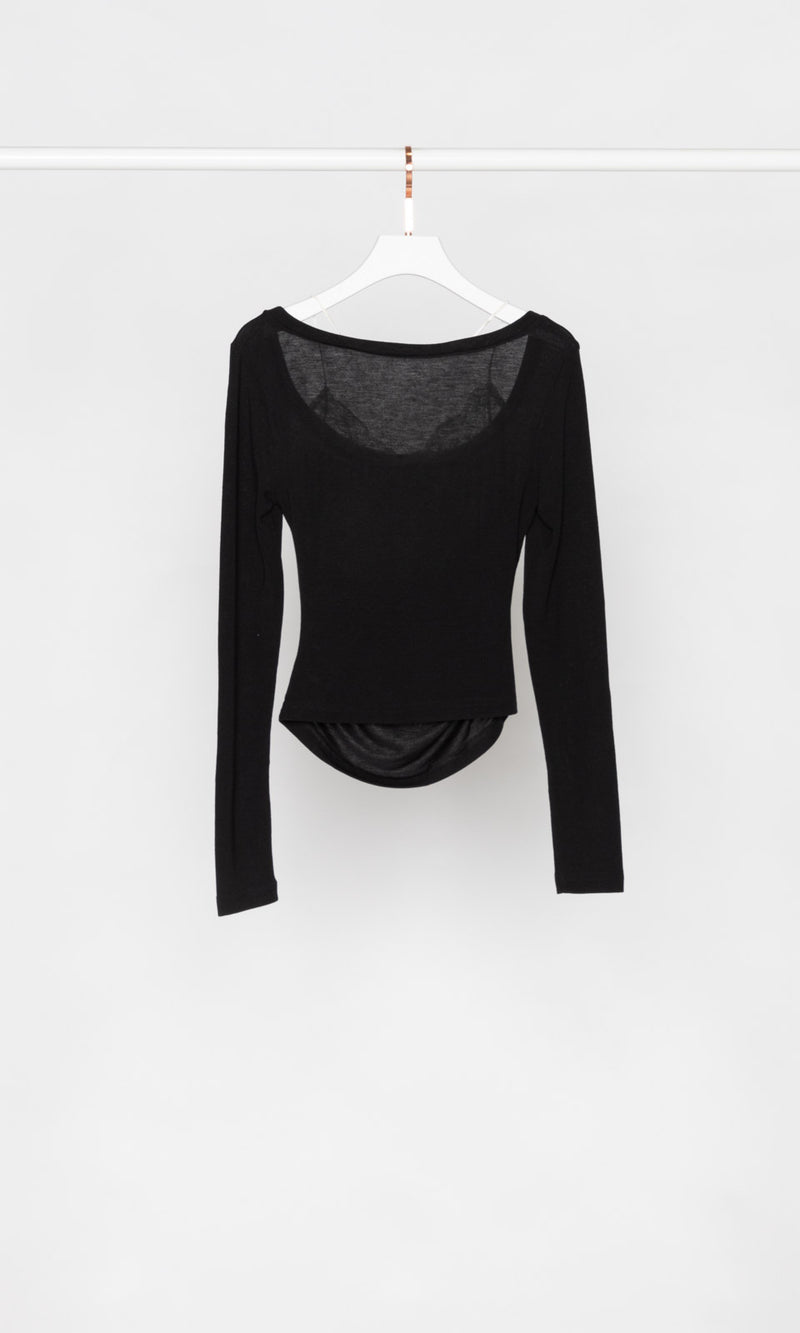 Lace Edge with Shoulder Strings Top