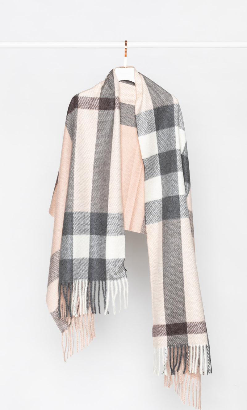 Color Blocks with Checker Scarf