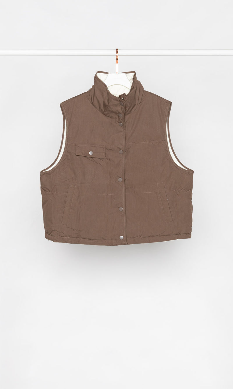 Reversible Oversized Down Vest