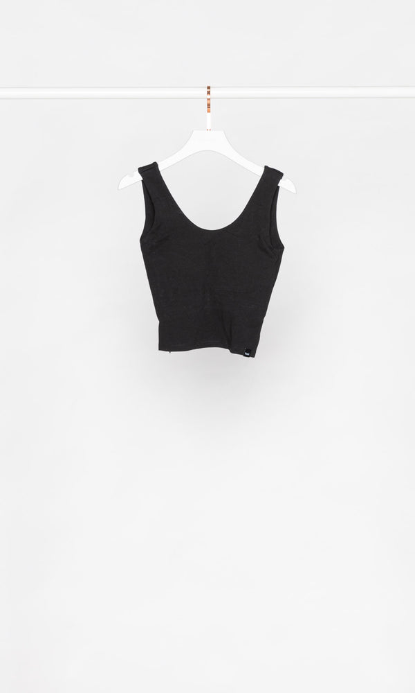 U Shape Neckline with Low Back Tank Top