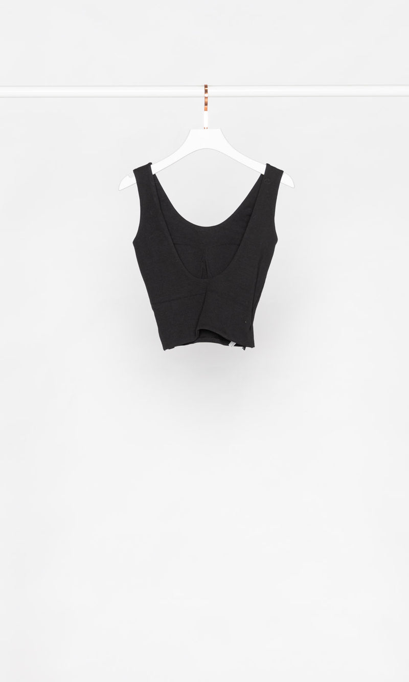 U Shape Neckline with Low Back Tank Top