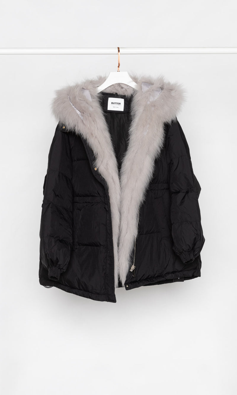 Fur Edges and Hood Down Jacket