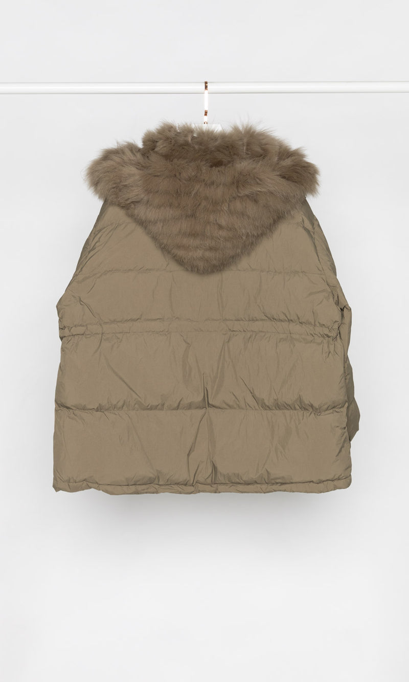 Fur Edges and Hood Down Jacket