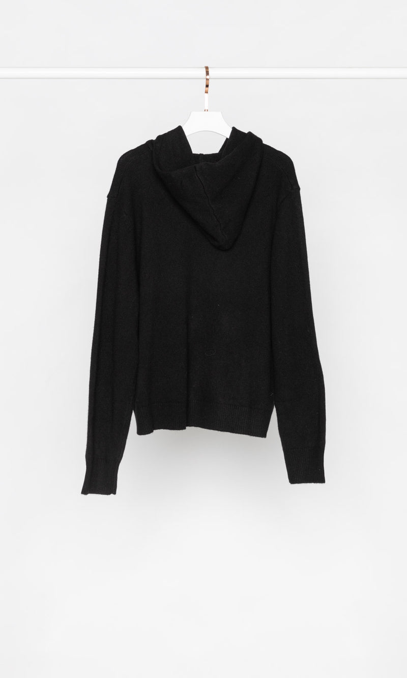 Zip-up Knit Hoodie