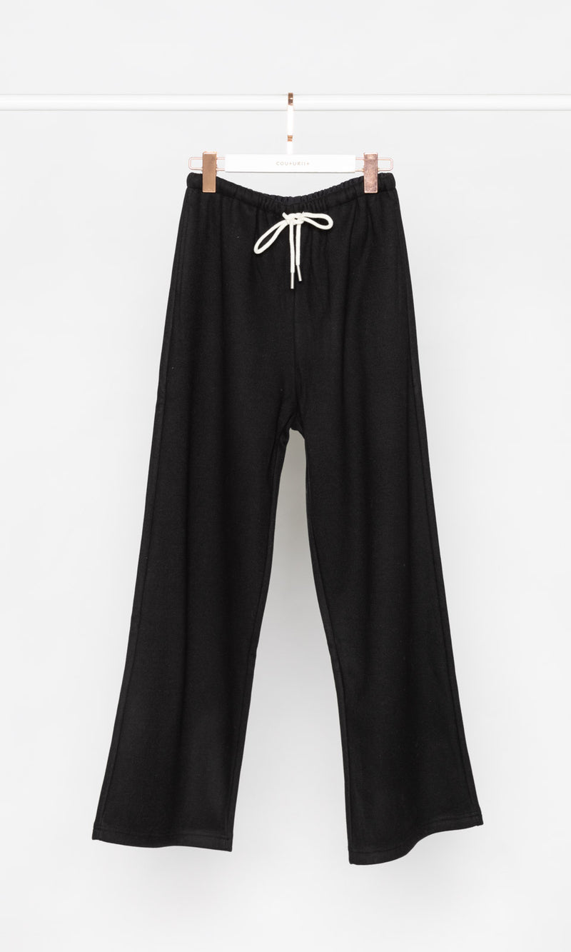 Thick Fleece Wide Leg Sweatpants