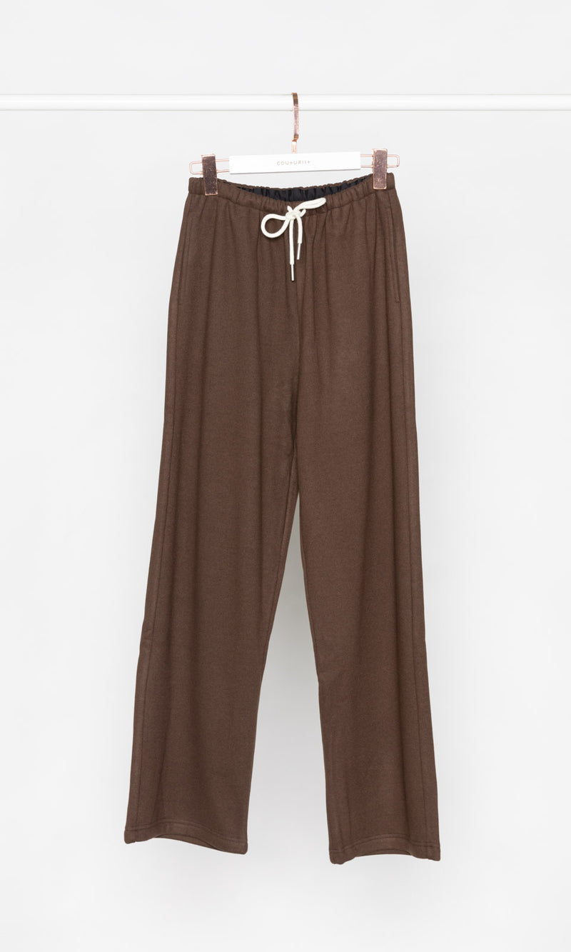 Thick Fleece Wide Leg Sweatpants